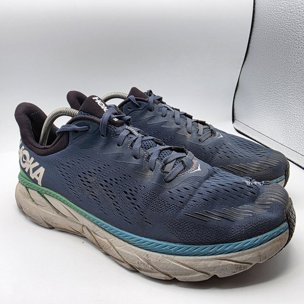 Hoka One One Mens Size 12 2E Blue Athletic Shoes Running Walking Comfort Casual